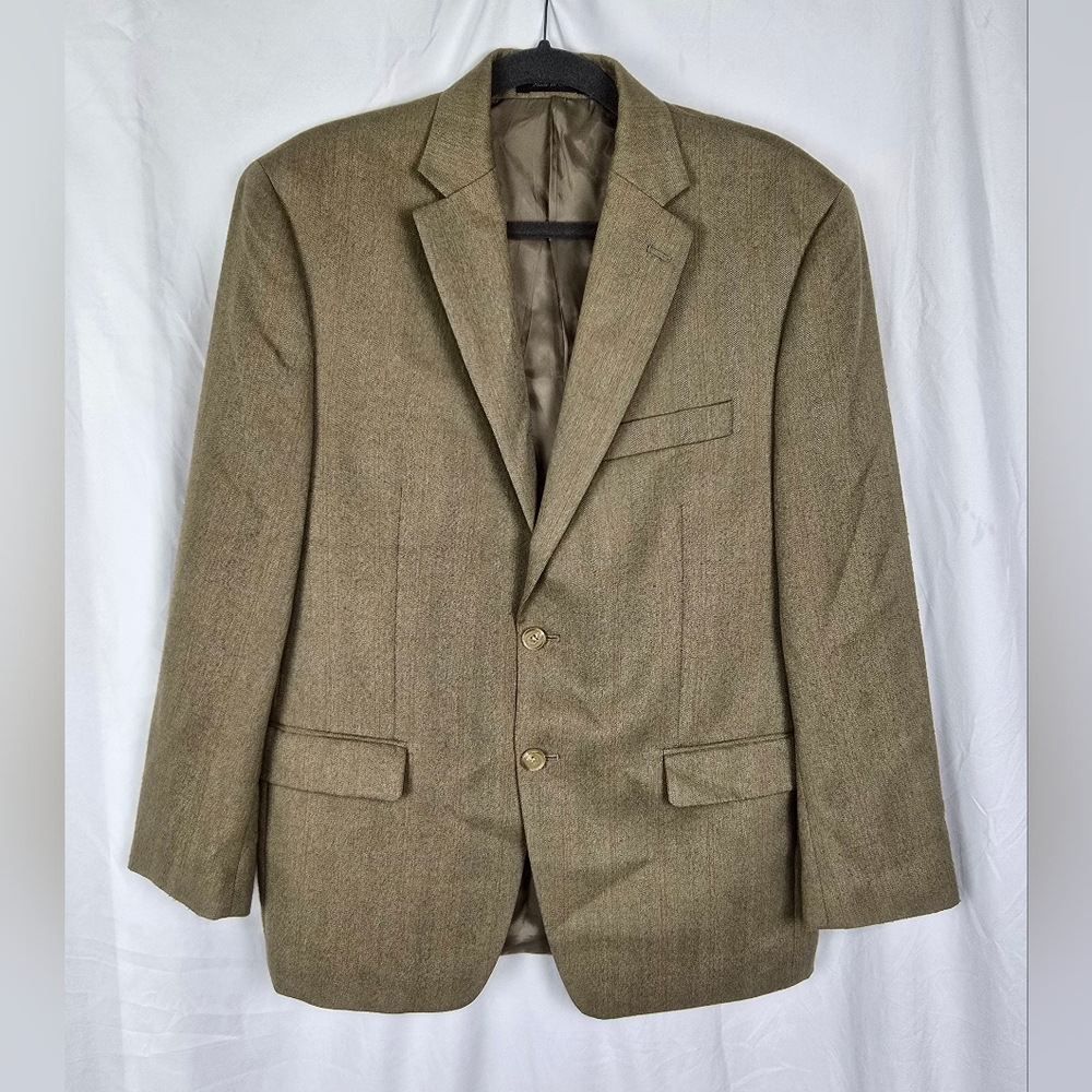 Lauren Ralph Lauren Beige 2 Button Single Breast Men's Sports Blazer sz 40S